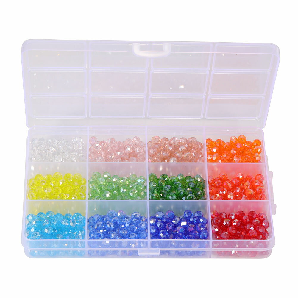 6mm 600個ガラスビーズDIY ブレスレット ネックレス セット
