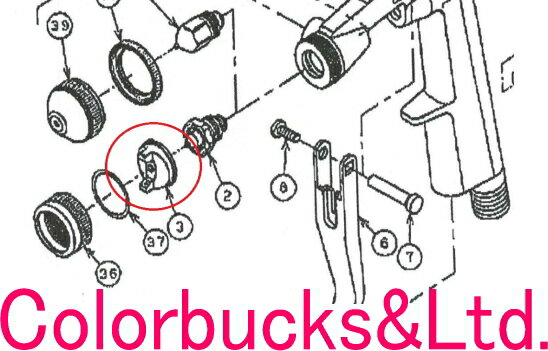 【F55-G05/G08 平吹用】【エアキャップ/空気キャップ】【パーツ販売】明治 meiji超小形スプレーガン　重力式平吹き　口径0.5(F55-G05)/0.8mm(F55-G08)用