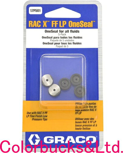 【RAC X FFLP-OneSeal】【17P501】【Graco】チップ&ガードシール1セット5個入りGra...