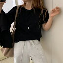 送料無料 tシャツ 半袖 無地 レディース 綿100% 黒 ベージュ コットン 厚手 半袖tシャツ ティーシャツ ゆったり オーバーサイズ ビッグシルエット 黒...