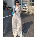 送料無料 速乾 涼しい サラッと 細見え 女性 レディース ボトムス 夏 ハイウエスト スリム ゆったり カジュアル シンプル おしゃれ かわいい ホワイト 白...