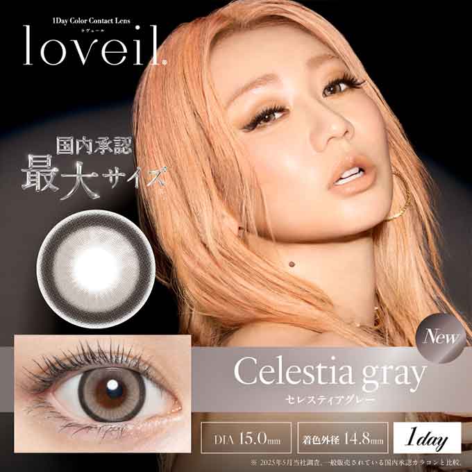 (2箱以上購入で20％OFFクーポン!)1箱10枚入 カラコン ワンデー loveil ラヴェール ...
