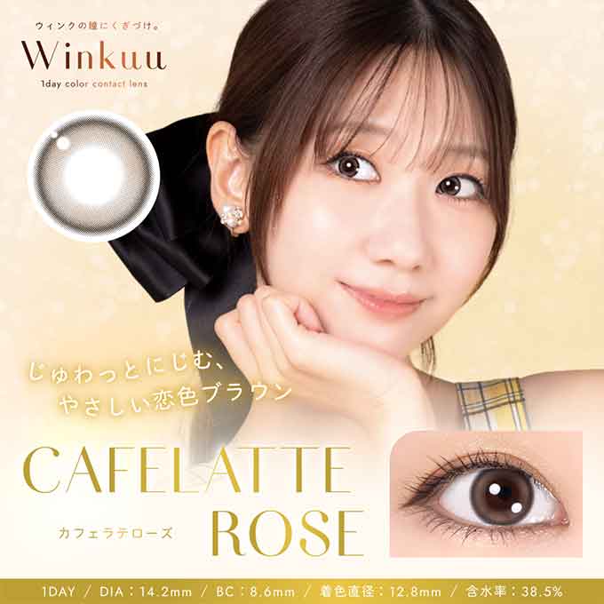 4箱40枚(10枚入×4)カラコン 1day ウィンクゥー ワンデー Winkuu カラーコンタクトレンズ 14.2mm 柏木由紀 水光レンズ 2