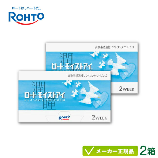 ロートモイストアイ 2箱セット( ロート製薬 2週間使い捨て コンタクトレンズ ロート モイストアイ 2week ) rt2w0102