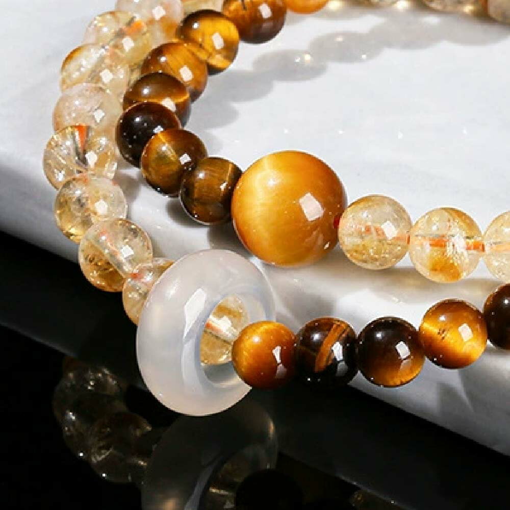 天然石 ブレスレット 6MM ストロベリークォーツ 天然石ブレスレットパワース トーンブレスレッ スアクセサリー