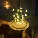 (動画を参照) DIYナイトライト スズランの花 デスク雰囲気 ギフト 誕生日 記念日 バレンタインデー 母の日 ナイトライト ガールズデコレーション DIYユ...