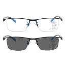 累進多焦点レンズ 老眼鏡 変色レンズ サングラス 紫外線 レンズ色変化 自動変色 老眼鏡 UV感知 調光レンズ おしゃれ 軽量 屋外対応 父の日 母の日 ブルー...