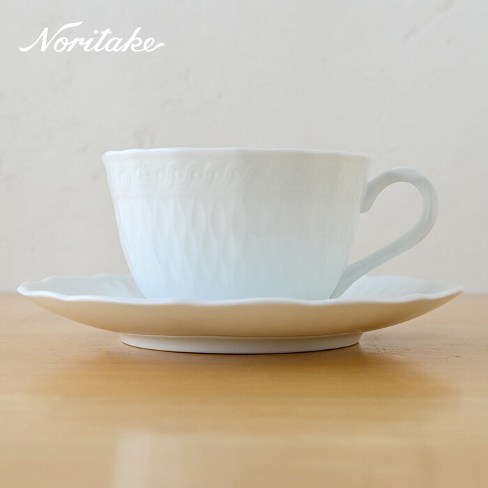 ノリタケ シェール ブラン カップ&ソーサー 1655L/T94887 noritake 食器 食洗機 電子レンジ 白 普段使い ティーカップ コーヒーカップ カップ アフタヌーンティー 洋食器 おしゃれ ブランド 陶器 シンプル お餞別 結婚祝い 引き出物 誕生日 プレゼント コロリス coloris