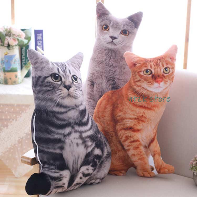 リアルな猫のクッション 猫 抱き枕 猫型 ぬいぐるみ ねこ キャット アニマル インテリア雑貨 ネコグッズ 猫雑貨 かわいい ねこ型クッション 抱き枕 [2]