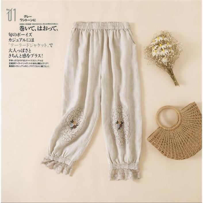 ペチパンツ ペチコート レディース パンツ スカート 透かし雕り ロング 刺繍 綿 コットン ゆったり インナー 重ね着 ペチコート おしゃれ ナチュラル