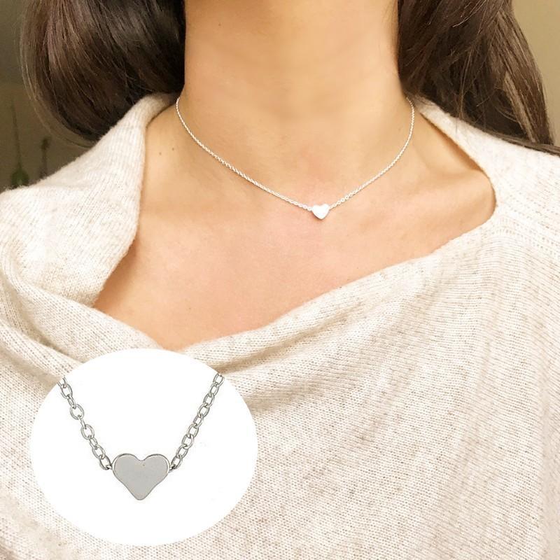 ネックレス ペンダント ハート レディース アクセサリー シンプル 小さめ 小ぶり 小さい おしゃれ きれいめ 可愛い かわいい 女性用 婦人用 記念