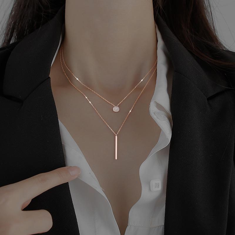 ネックレス ペンダント レディース 女性用 アクセサリー チェーン ラインストーン ...