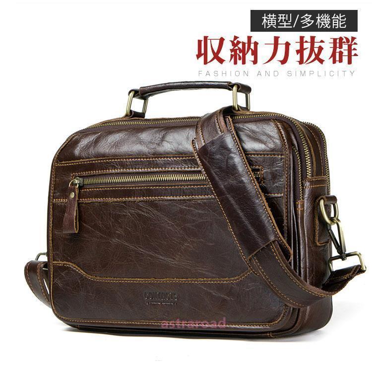 C, D, T, R, W - 本革　メッセンジャーバッグ ショルダーバッグメンズ 斜めがけ 2way ビジネスバッグ 通勤バッグ カバン 牛革　通勤通学 カジュアル アウトドア
