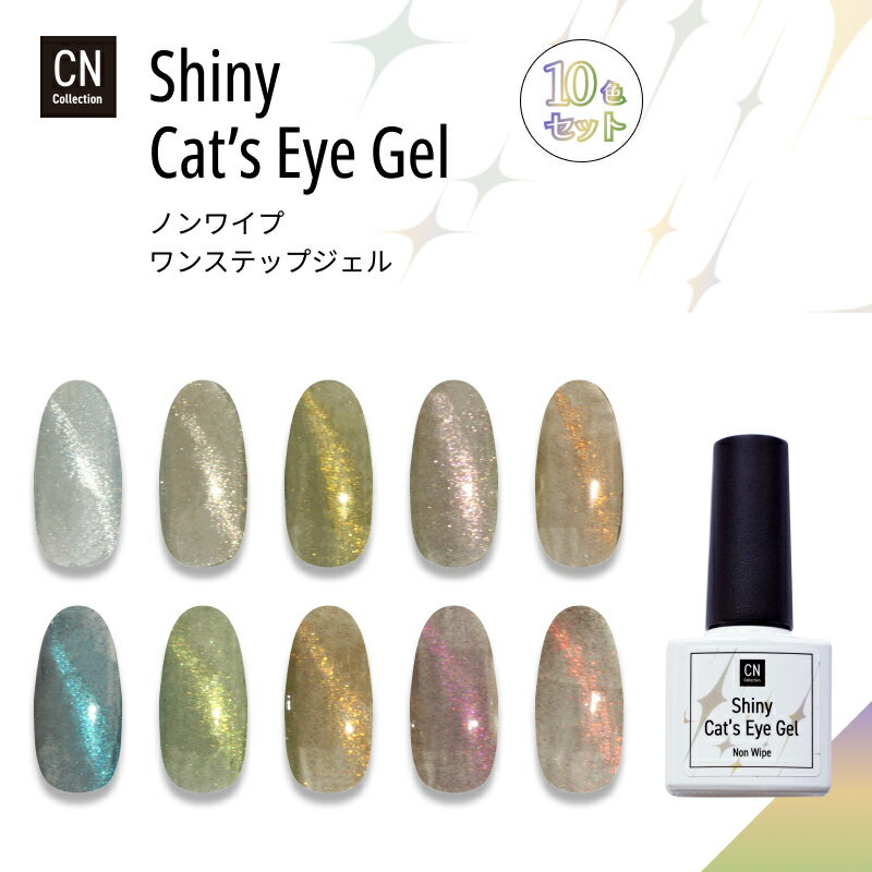 シャイニーキャッツアイジェル 10色セット マグネットジェル ネイル マグネットジェルネイル ギャラクシー ジェルネイル マグネット ラメ マグネットネイル 磁石 ジェル カラー ラメネイル セルフネイル ジェルネイルアート
