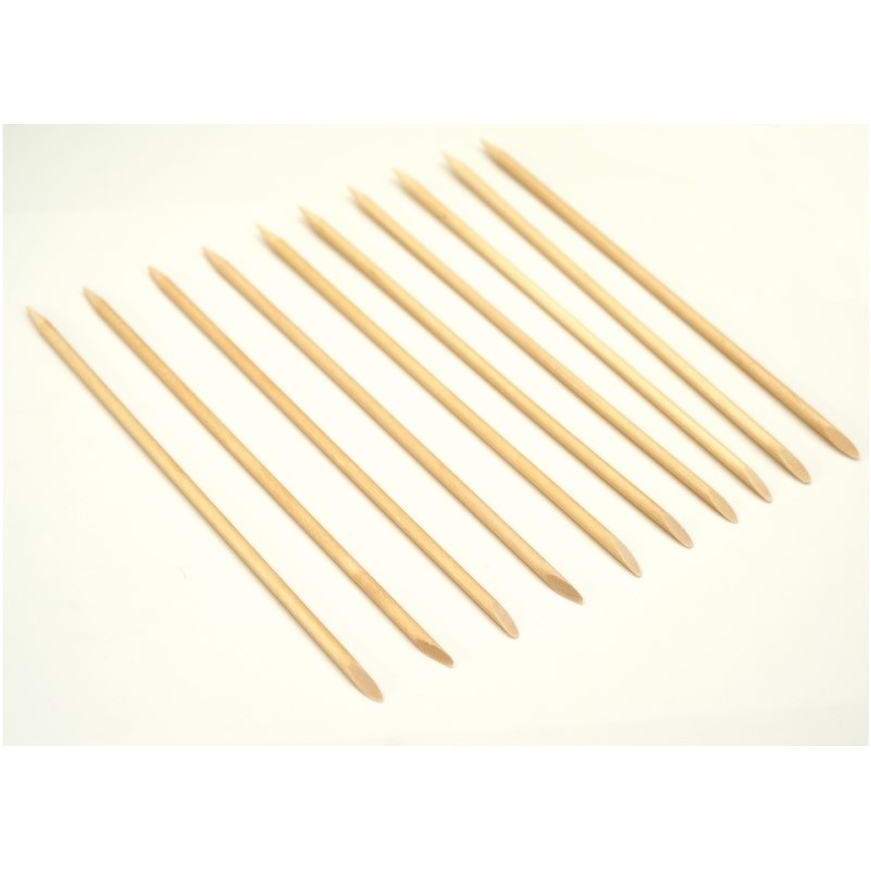 オレンジスティック 10本 17.5cm ウッドスティック、オレンジウッドスティック ジェルネイルオフ ネイルケア