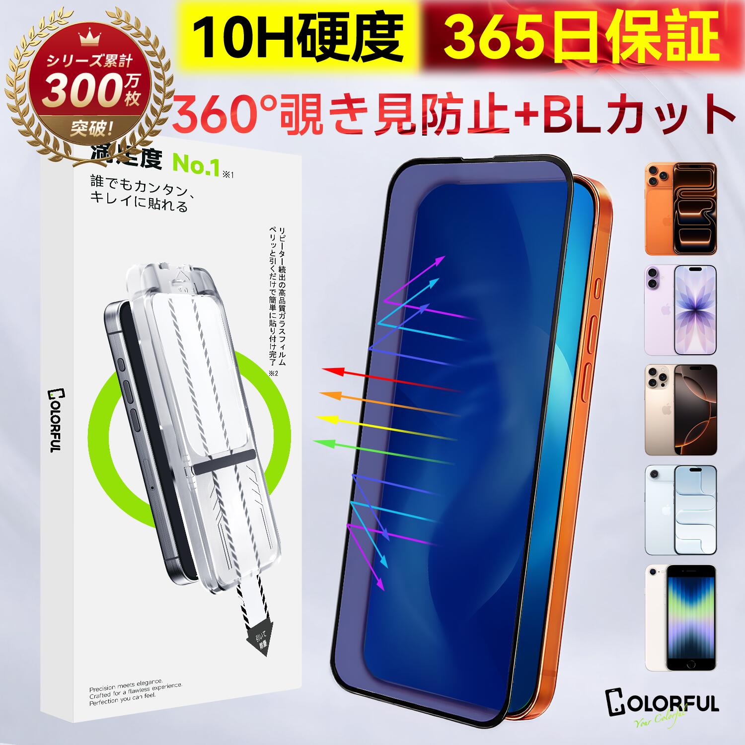 BLU G53 向けの 保護フィルム アンチグレア 曲面対応 キズ修復 反射低減 日本製