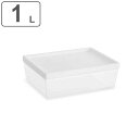 保存容器 1L アシュビー スモール キャニスター ホワイト Abode Homewares ( アボードホームウェア プラスチック容器 保存 容器 食品保存 食品保存容器 積み重ね スタッキング プラスチック 食洗機対応 1094ml ) 【3980円以上送料無料】