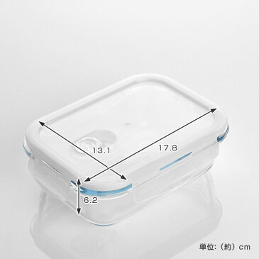 保存容器 クックロック レクタングル 600ml ガラス製 4個セット ( ガラス保存容器 耐熱ガラス 角型 長方形 4点ロック 電子レンジ対応 食洗機対応 密封 耐熱容器 積み重ね スタッキング ) 【4500円以上送料無料】