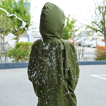 レインコート フリーサイズ カッパ 防水 撥水 ( レインウェア レディース 雨具 自転車 ポケット 自転車 大人 雨具 合羽 かっぱ 雨合羽 雨 梅雨 アウトドア 軽量 リュック おしゃれ かわいい ゆったり )【3980円以上送料無料】