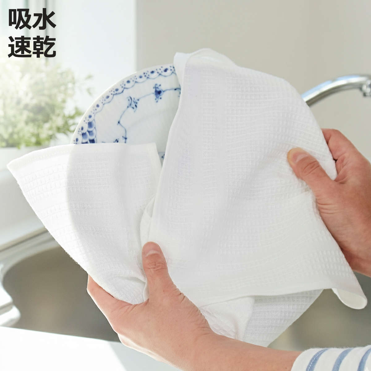 布巾 ホテル仕様 キッチン ふきん 播州製 1枚入り 大判サイズ （ 40cm 50cm フキン 綿 ...