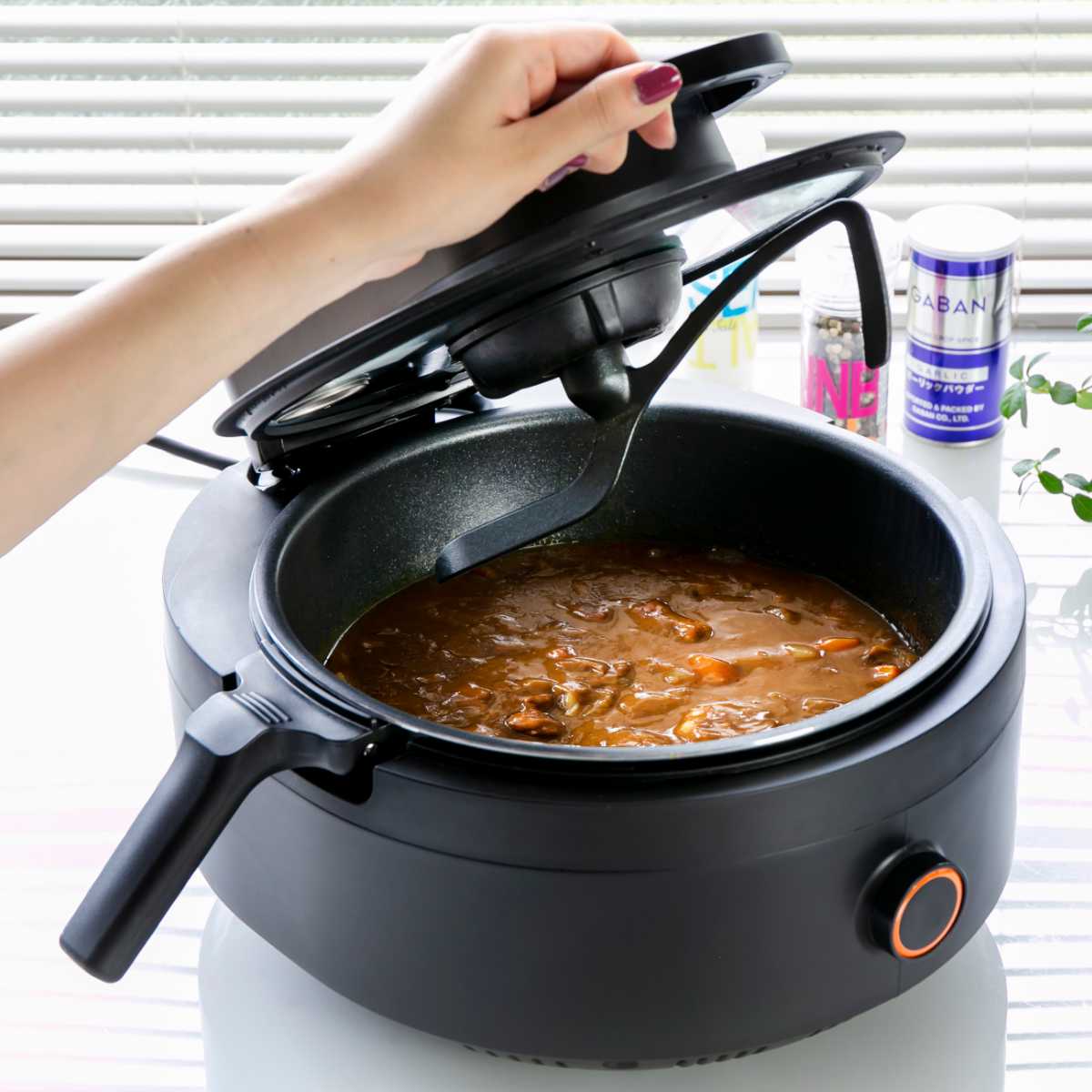 自動調理器 AINX Smart Auto Cooker （ 送料無料 電気調理 自動調理 鍋 オートクッカー 簡単 便利 料理 調理 家電 3.5L 炒める 煮込む 蒸す カレー パスタ デザート 低温調理 揚げ物 温め直し ） 【3980円以上送料無料】