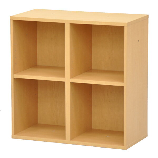 本棚 2段 組み合わせラック プレージ 高さ60cm 約幅60cm （ 送料無料 組合せラック 収納 オープンラック シェルフ リビング収納 収納棚 カラボ カラーボックス 絵本収納 コミック収納 木目 ブラウン おしゃれ ） 【3980円以上送料無料】