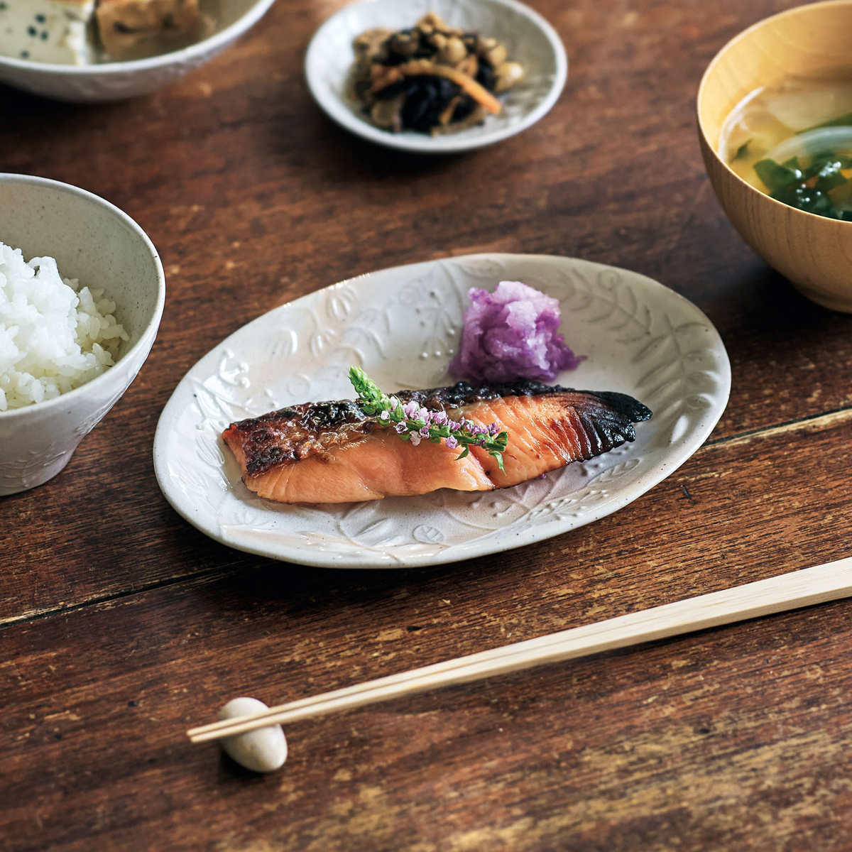 皿 葉 御本手 取り皿 1枚 3枚セット （ 19cm 食洗機対応 電子レンジ対応 陶器 瀬戸焼 プレート お皿 食器 日本製 和風 和 和モダン 和食 和食器 おしゃれ ）【3980円以上送料無料】 colorfulbox-10198689 お弁当グッズのカラフルボックス サンプル画像3