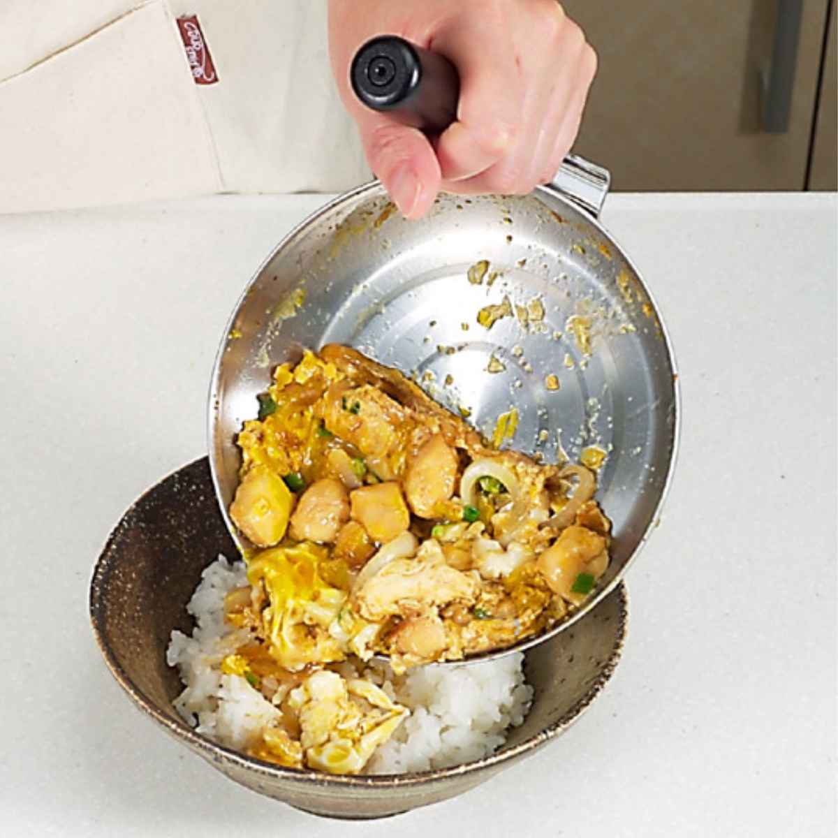 親子鍋 ステンレス親子鍋 Don IH対応 （ 日本製 ステンレス製 親子丼 ガス火対応 調理器具 キッチン用品 ） 【3980円以上送料無料】 colorfulbox-10052057 お弁当グッズのカラフルボックス サンプル画像2