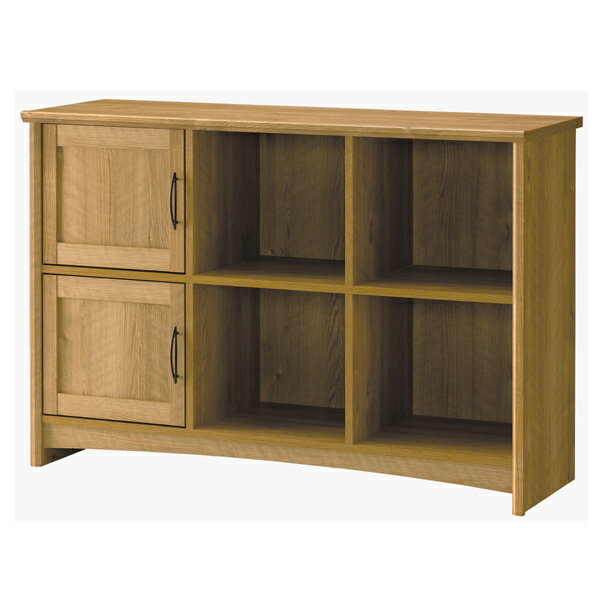 ワイドラック 本棚 ブックシェルフ カントリー調 grace 幅115cm （ 送料無料 戸棚 ラック オープンラッ..