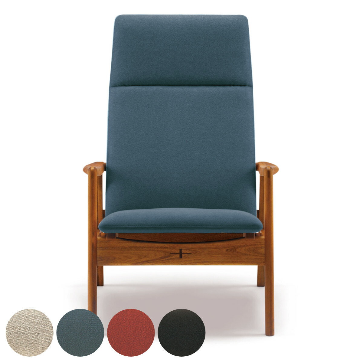 【セール期間中最大100％ポイントバック】 リクライニングチェア 1人掛け 幅68.5cm イージーチェア EDDA （ 開梱設置 エッダ 3段階 リクライニング 撥水加工 天然木 アカシア 無垢材 リビングチェア ローチェア 北欧 パーソナルチェア チェア ）【3980円以上送料無料】