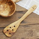 Arte Legno 穴あきターナー 31cm オリーブウッド 天然木 ( アルテレニョ オリーブ フライ返し フライパン返し ターナー 木製フライ返し 木製タ...