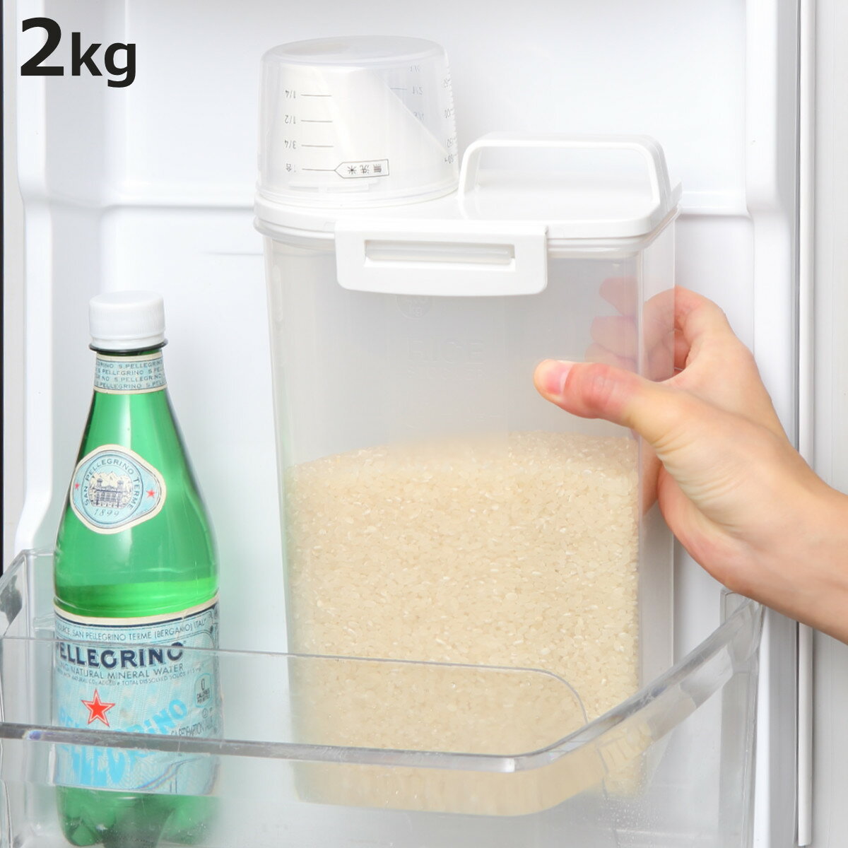 米びつ 密閉米びつ 2kg 