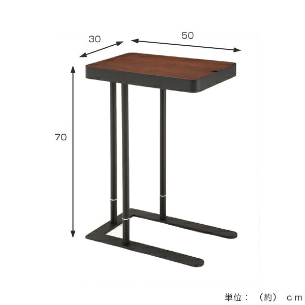 テーブル サイドテーブル ノエル ( 送料無料 カフェテーブル コーヒーテーブル ナイトテーブル 机 サブテーブル 木製 角型 スクエア 収納付きテーブル ) 【3980円以上送料無料】 [3]