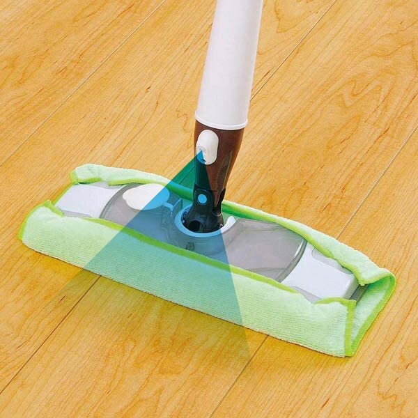 フローリングワイパー スプレーモップ 雑巾付き （ フロアモップ モップ タンク付き 水拭き 床掃除 拭き掃除 噴水 掃…