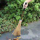 ほうき 短柄 長さ78cm 職人箒 ( 箒 ホーキ 屋外 庭ほうき 落ち葉掃除 分解可能 ヤシの葉脈 硬め 小石 柄取れる 分解 掃き掃除 掃除用品 手ぼうき ...