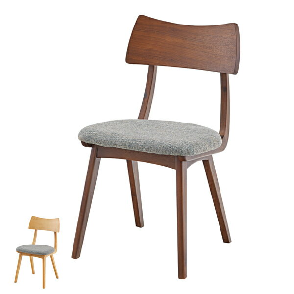 ダイニングチェア チェア 座面高44.5cm 木製 天然木 木目 布張り ファブリック 椅子 イス （ ダイニングチェアー いす チェアー 食卓椅子 リビングチェア 木製チェア おしゃれ 北欧 腰掛け アカシア ダイニング ）【3980円以上送料無料】