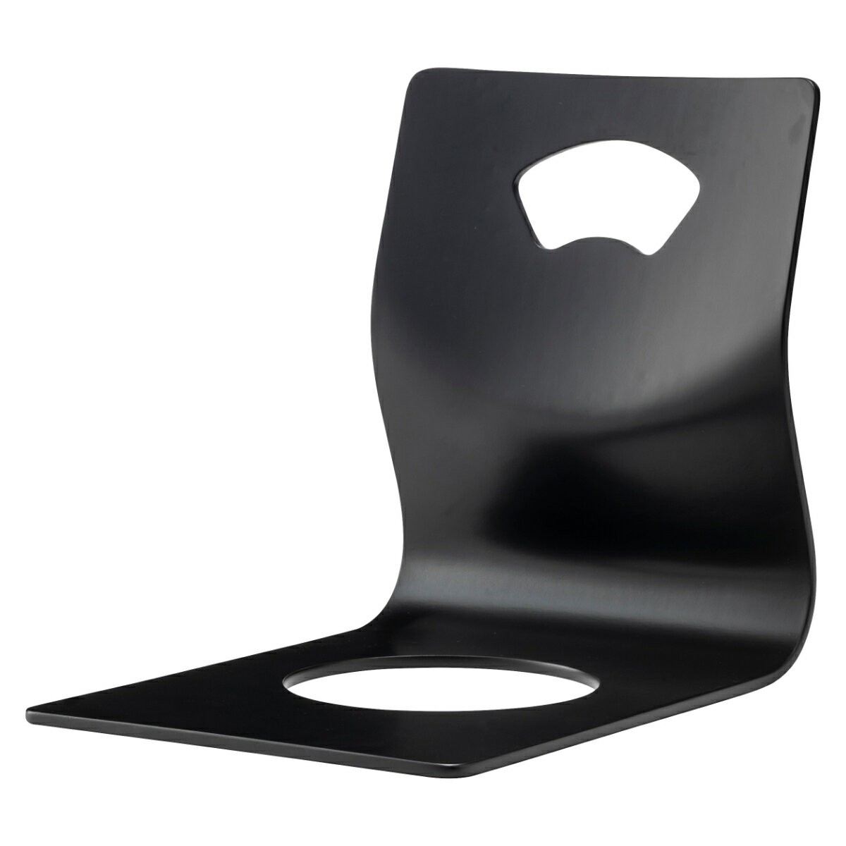 座椅子 和座椅子 ハンドル付チェア ( 座布団なし 本体 座敷 椅子 和室 畳 料亭 旅館 曲げ木 背もたれ 木製 天然木 完成品 )【3980円以上送料無料】