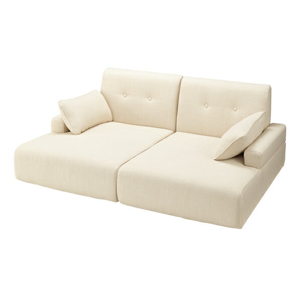 ■在庫限り・入荷なし■ フロアソファ ローソファー 2人掛け レイジー 幅160cm （ 送料無料  ...