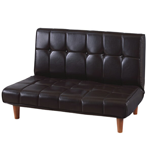 ソファ フロアソファ ラブソファ レザー調 （ 送料無料 ソファー フロアソファー 二人掛け ローソ ...