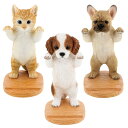 タブレットスタンド イヌ ネコ 箱入り ( タブレット スタンド 縦置き 横置き 卓上 猫 犬 いぬ ねこ アニマル どうぶつ 縦 横 立て 置き台 かわいい ...