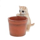 ガーデンオーナメント キャット 猫 ( ガーデニング オーナメント ディスプレイ 飾り 置く ガーデンマスコット ねこ 玄関 エントランス 庭 ガーデン 雑貨 ...