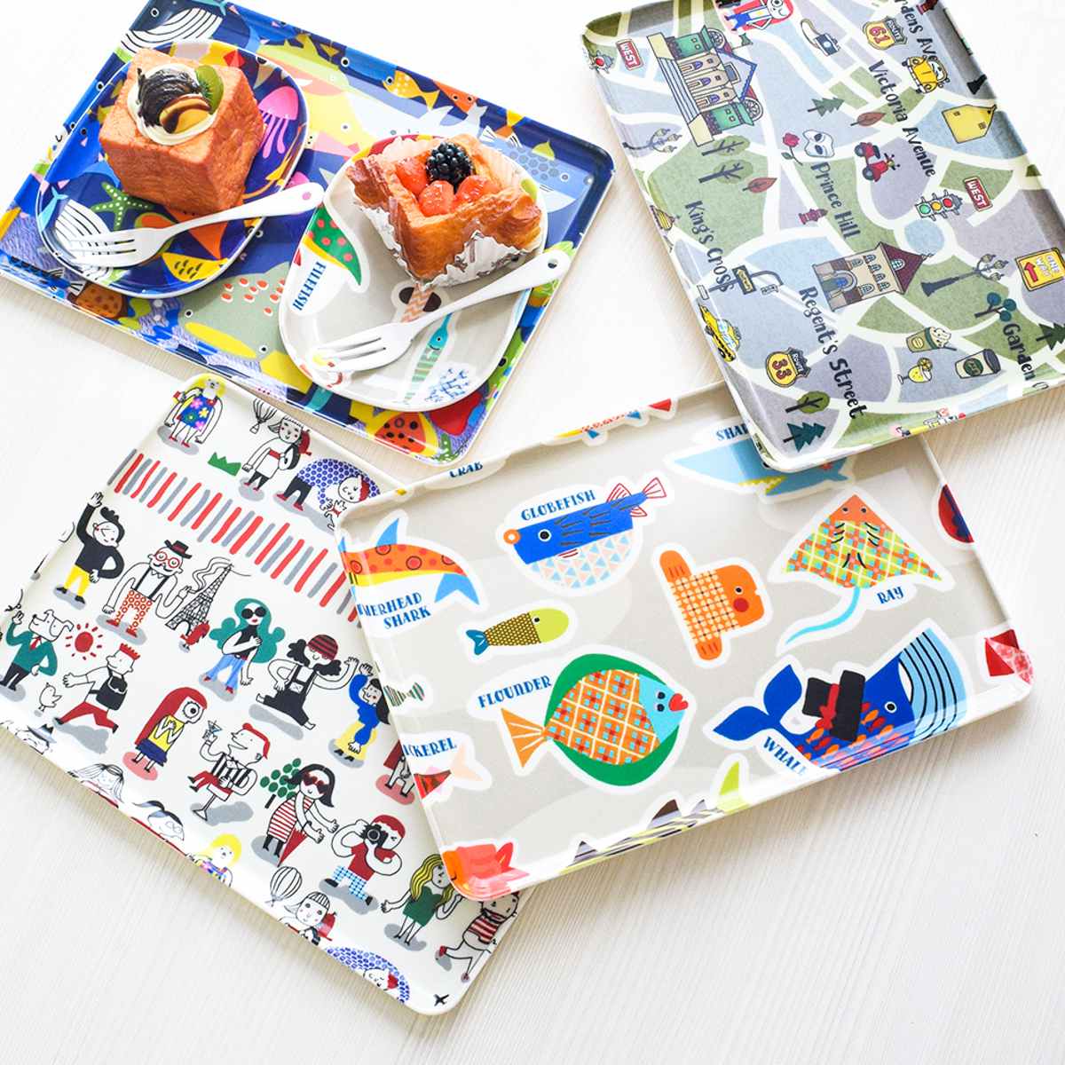 トレー RiCONIC 布張り 30cm トレイ （ キッチントレー キッチン おしゃれ キッチントレイ 日本製 かわ..