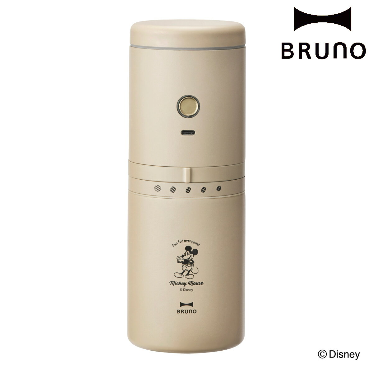BRUNO コーヒーメーカー DISNEY 真空二重構造 パーソナル電動ミルコーヒーメーカー ( ブルーノ 電動ミル ドリッパー 一体型 ディズニー Ameri...