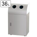 屋内用ゴミ箱 業務用ダストボックス 36L 幅50cm ビン・カン用タイプ リサイクルトラッシュ ステンレスヘアライン仕上げ ( 法人限定 送料無料 ゴミ箱 ダ...
