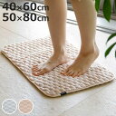 バスマット カラリポコ 40×60cm 50×80cm ( お風呂マット マット 足拭きマット 吸水 マイクロファイバー 両面 洗える 無地 シンプル 浴室マッ...