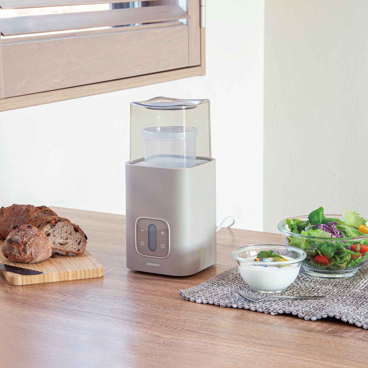 ヨーグルトメーカー atomico レシピ付き 甘酒 飲むヨーグルト （ アトミコ 発酵フ...