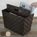 マガジンラック テープバスケット 持ち手付き ( 新聞 雑誌 本 収納 マガジンスタンド ブックラック 収納ボックス 収納ケース 仕切り付き 持ち運び A4 雑...