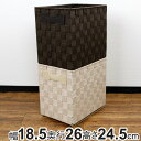収納ボックス 縦型 1/2サイズ テープバスケット 幅18×奥行26×高さ24cm ( カラーボックス インナーボックス 収納ケース バスケット 収納 ボックス インナーケース 深型 かご カゴ 小物収納 小物入れ 収納バスケット )【3980円以上送料無料】(3)