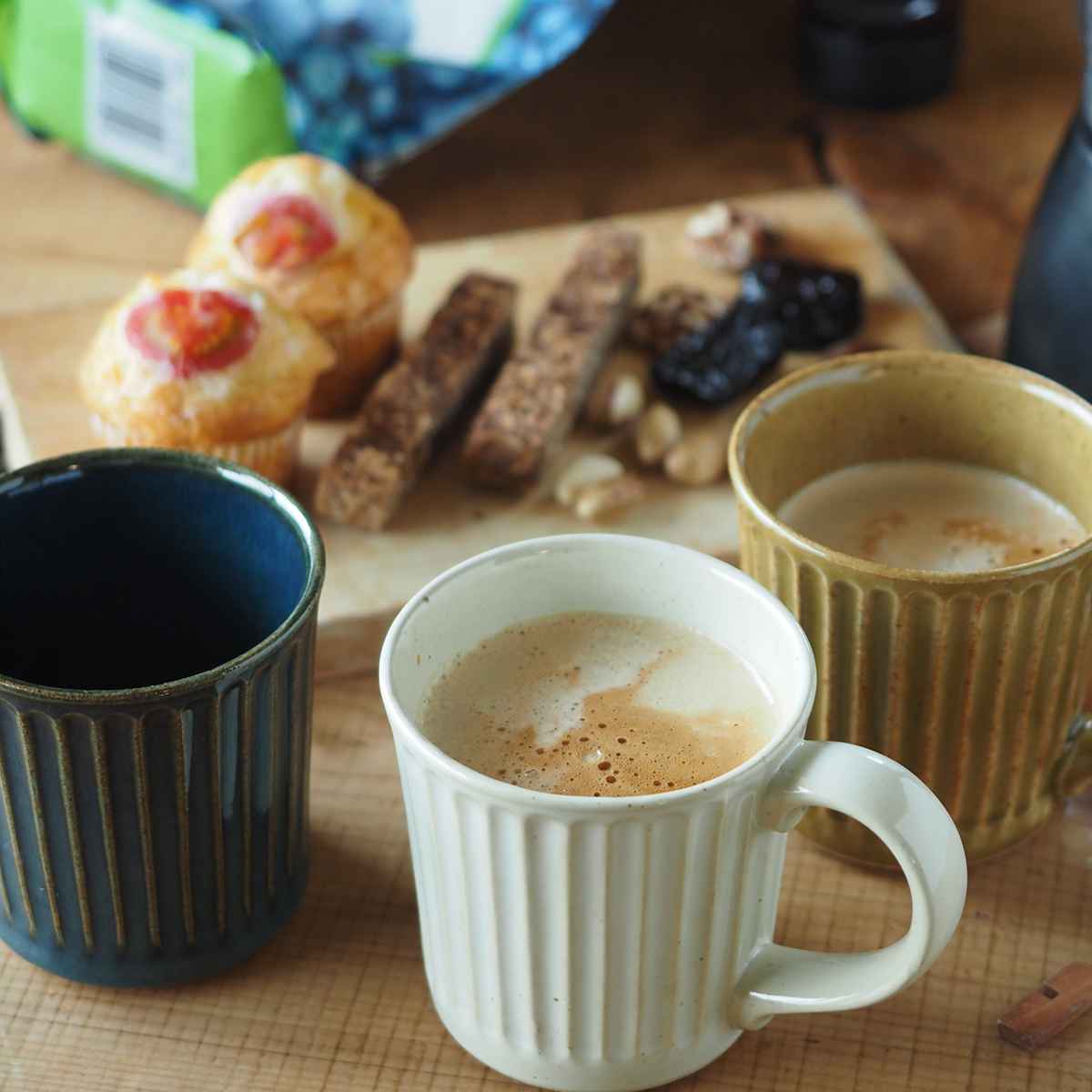 マグカップ 320ml 削ぎ目 Bread&Rice パンとごはんと… 磁器 美濃焼 （ 電子レンジ対応 マグ コップ カップ 和風 洋風 削ぎ コーヒー 紅茶 スープ ティータイム 取っ手付き おしゃれ ）【3980円以上送料無料】