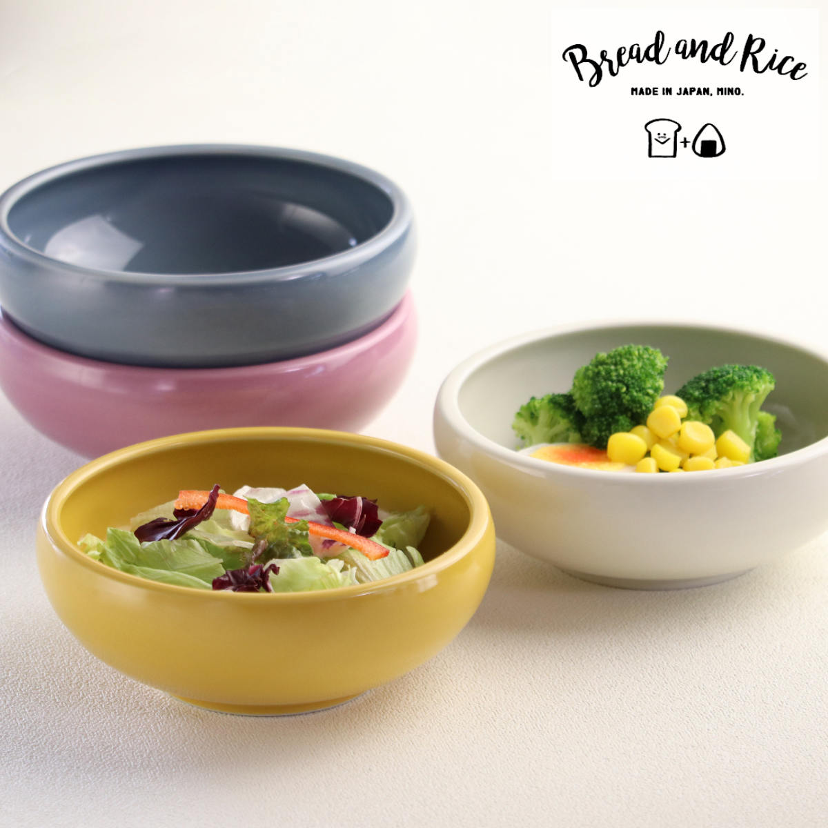 ボウル 13cm M たべやすい器 Bread&Rice 